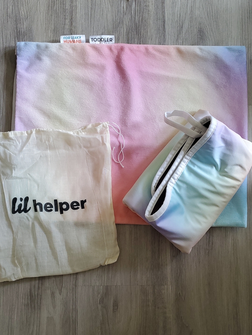 Toddler Size - Pastel Rainbow Lifesaver Mat Mini & Pillow Case - Lil Helper